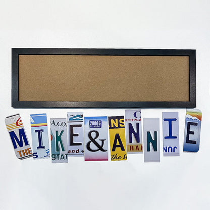 Personalized License Plate Couples Frame